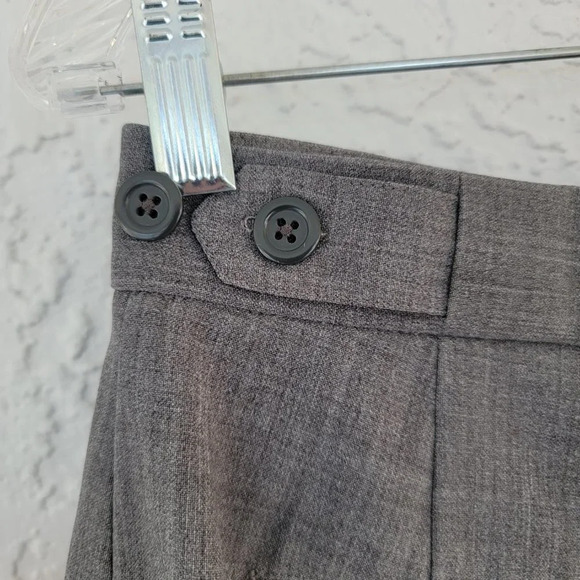 GAP Capri Dress Pants Wool Blend Charcoal Gray Woman 8 - Picture 7 of 10